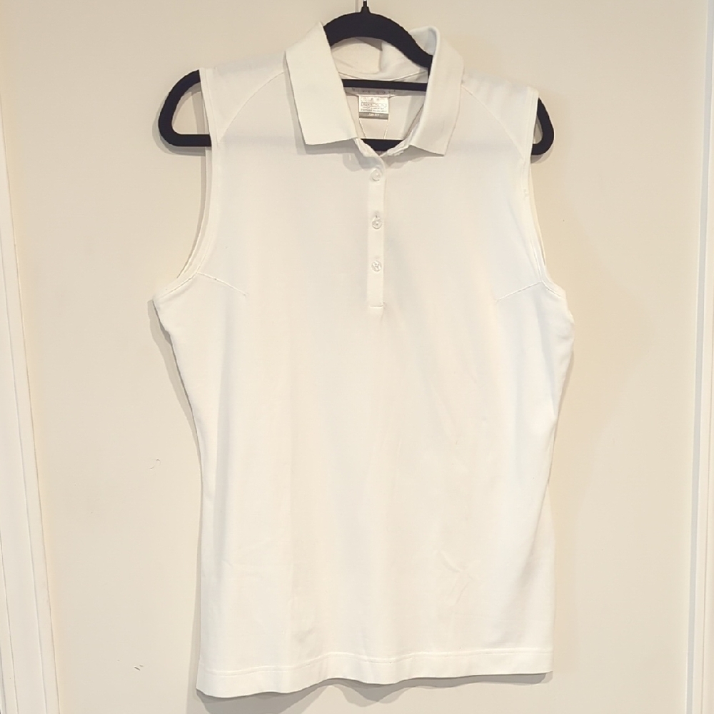 NEW WITH TAGS Nike Golf White Sleeveless Polo